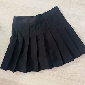 Black Pleated School Girl Skort Womens Small